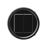 Taster KNX origin 2×Tasten schwarz