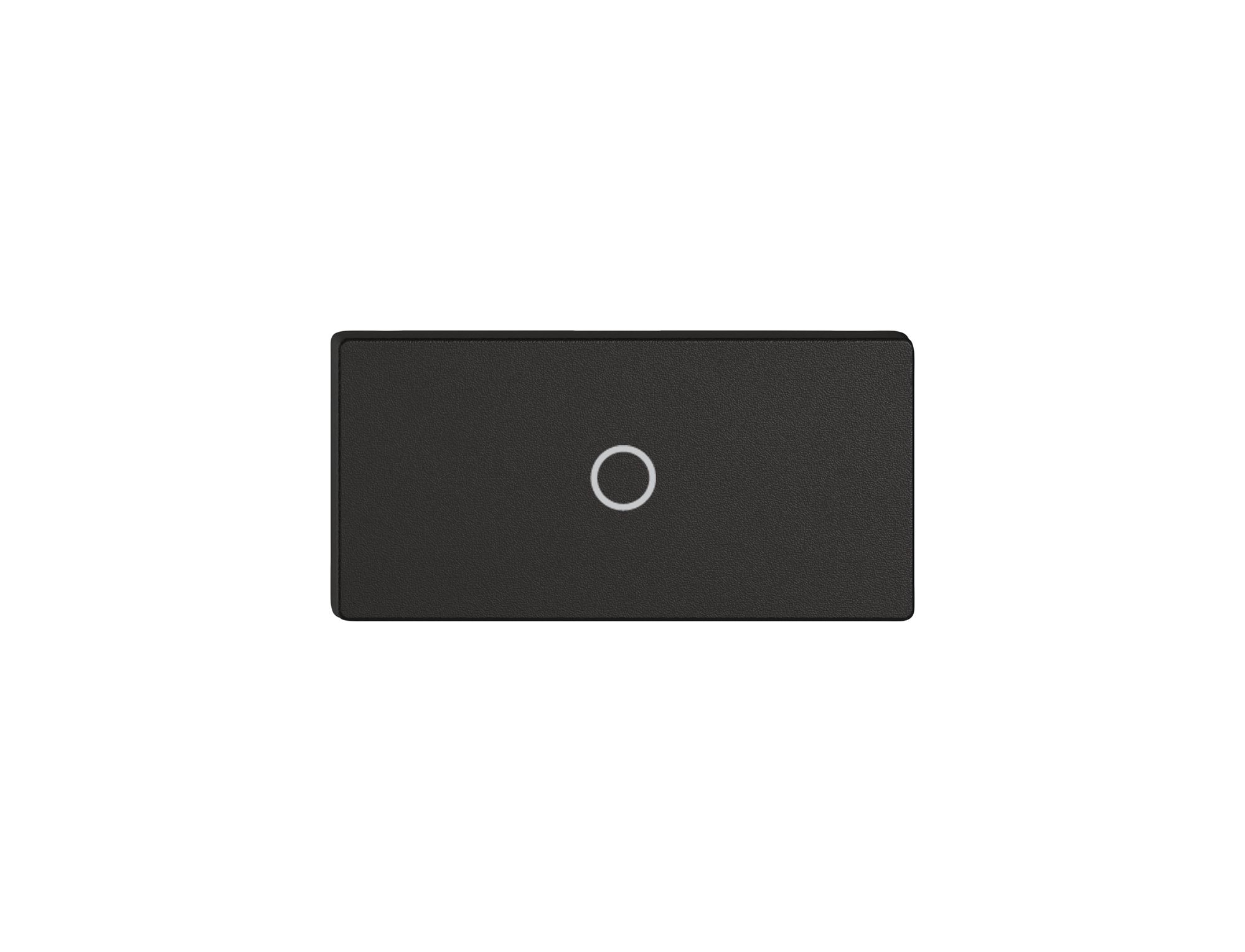 Poussoir 1/2 EDIZIO.liv Wiser avec SNAPFIX® vert.avec symbole O (décl.) no