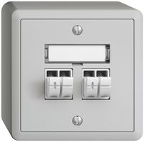 AP-Audiodose Push Type EDIZIOdue FX, 2×, Beschriftungsset, hellgrau