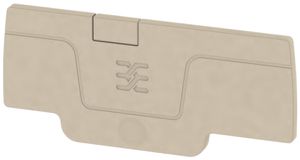 Abschlussplatte Weidmüller A-Reihe AEP 3C 1.5 59.61×2.1mm, beige