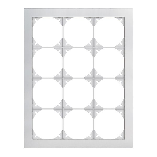 Abdeckrahmen EDIZIOdue prestige 4×3 aluminium