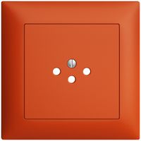 UP-Frontset EDIZIOdue orange 88×88mm 1×T12 mit Shutter