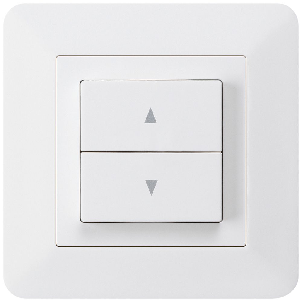 Pulsante per tapparelle INC kallysto.trend con 2 tasti di comando bianco