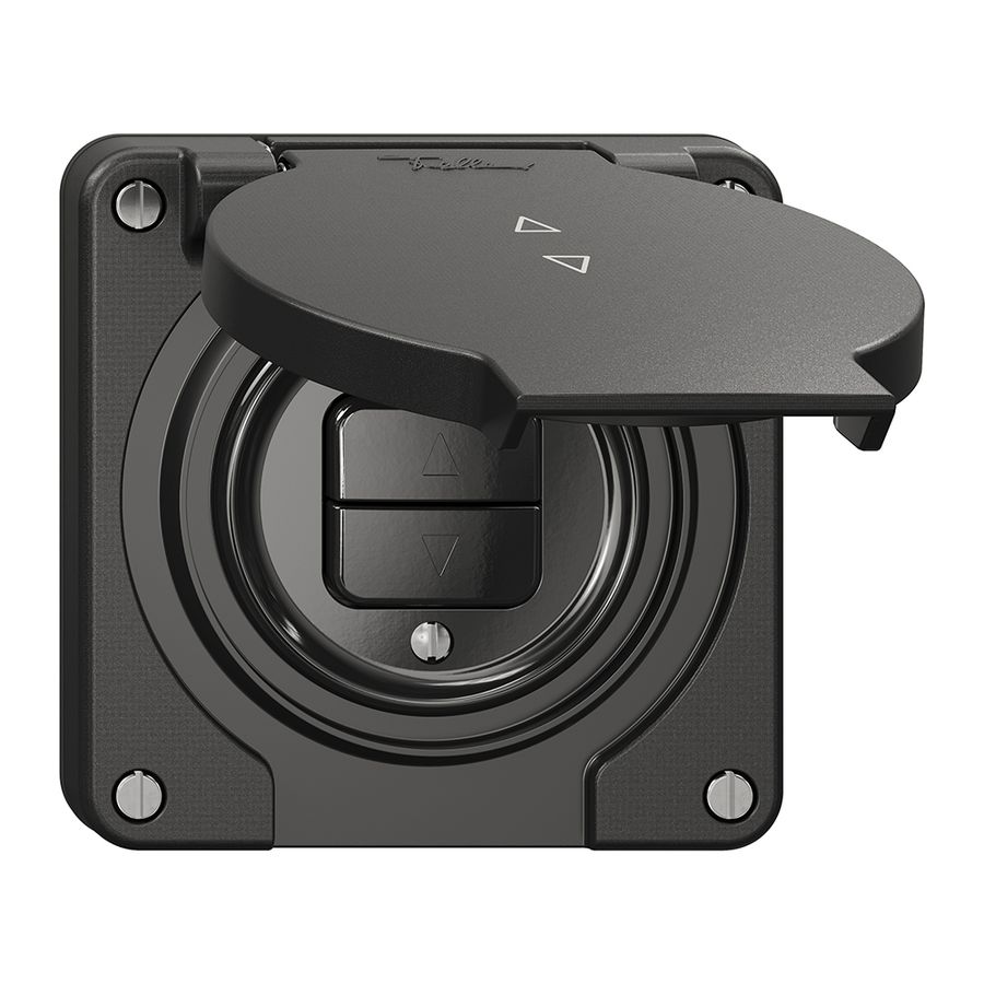 Storentaster NEVO N.CO 1-Kanal, Einbautiefe 18 mm, 87×87 mm, schwarz