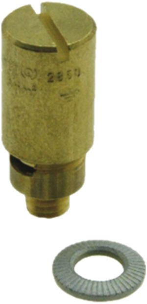 Borne de terre joignable Woertz 6mm² raccordement à vis 1×1 mont.direct p=37mm