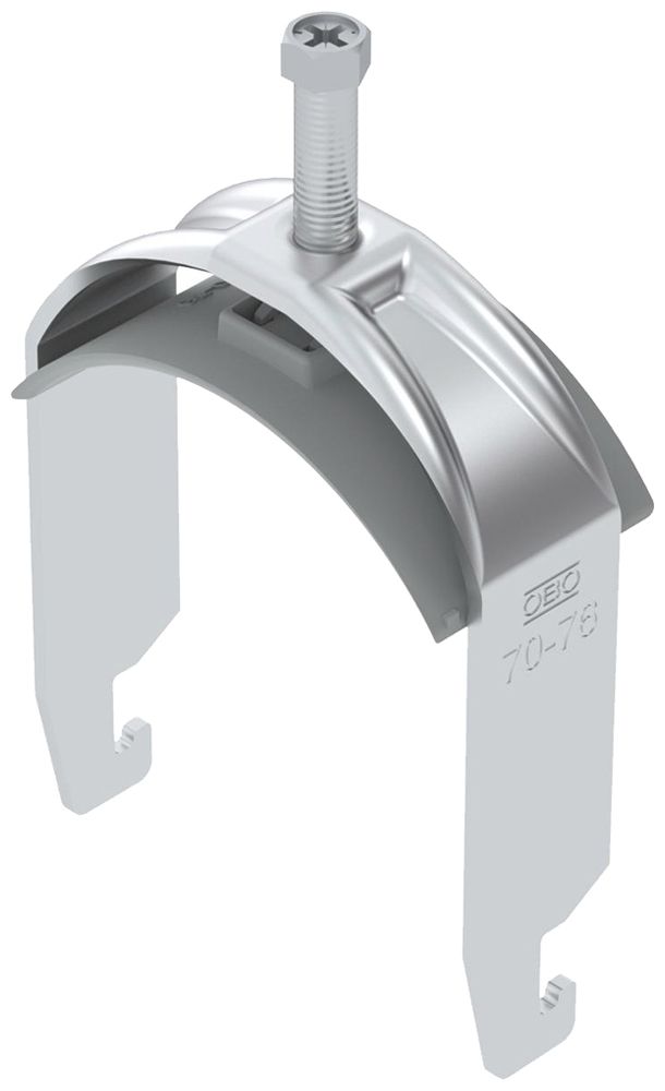 Fixation rapide BET 2056 pied à U matière synthétique 70…76mm 1×câble aluminium