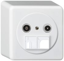 AP-Multimediadose basico TV-R 10.5dB 2GHz weiss