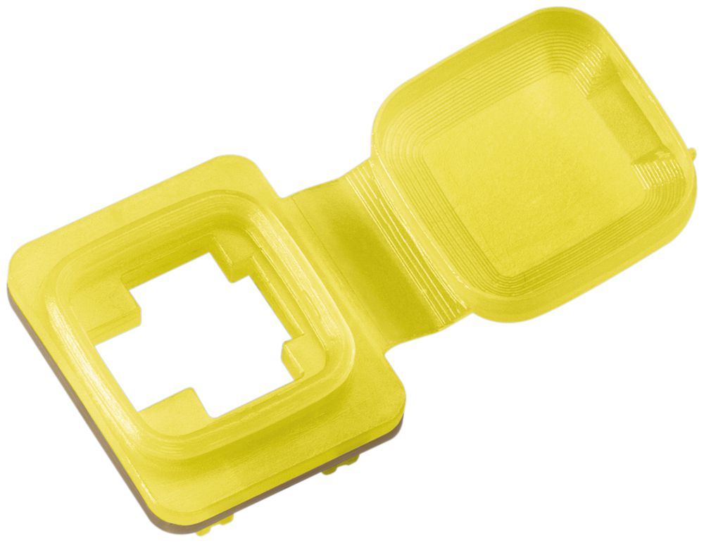 Capuchon Splash, antipoussière et codage couleur, jaune, IP54