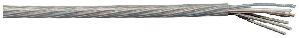 Câble Elektrogros TDLR 6×0.75mm² transparent avec âme en acier rouleau à 100m