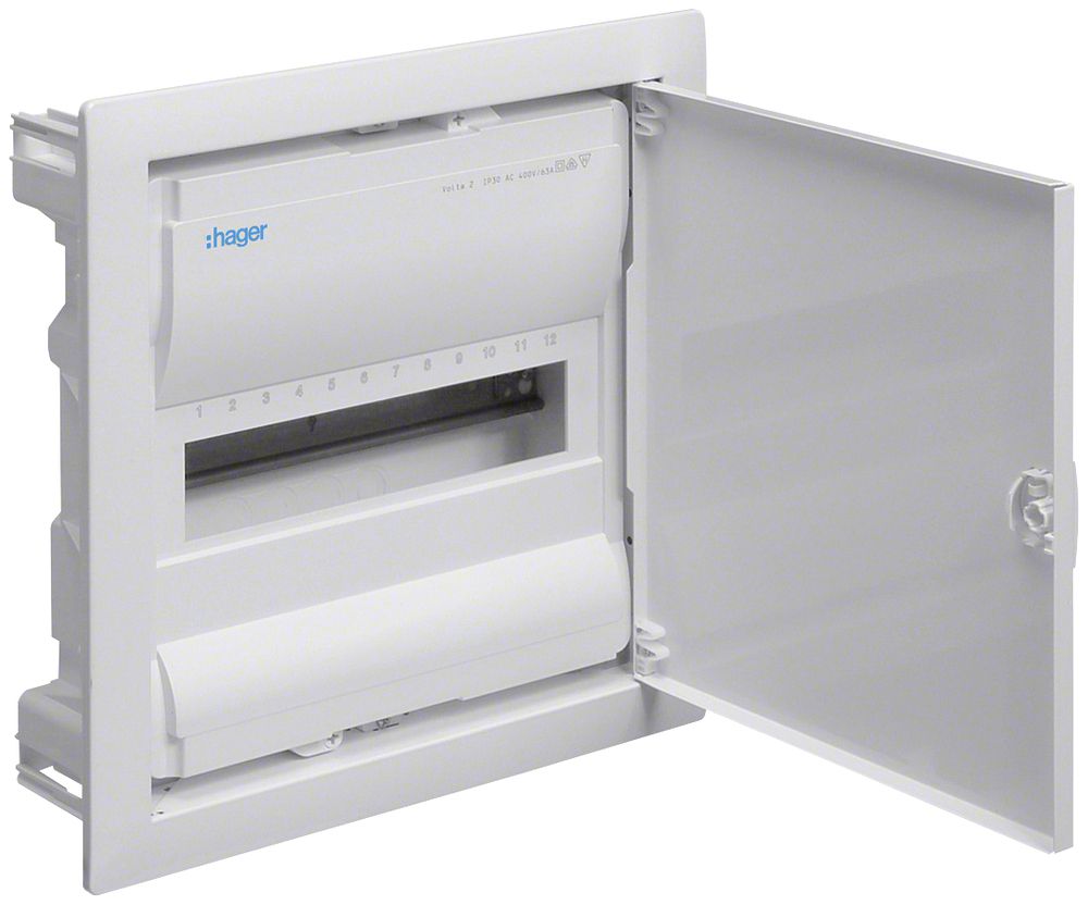 Coffret de distribution ENC Hager volta 1 rangée 12UM porte IP30 348×356×94.5mm