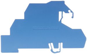 Plaque d'extrémité Woertz bleu pour 30430