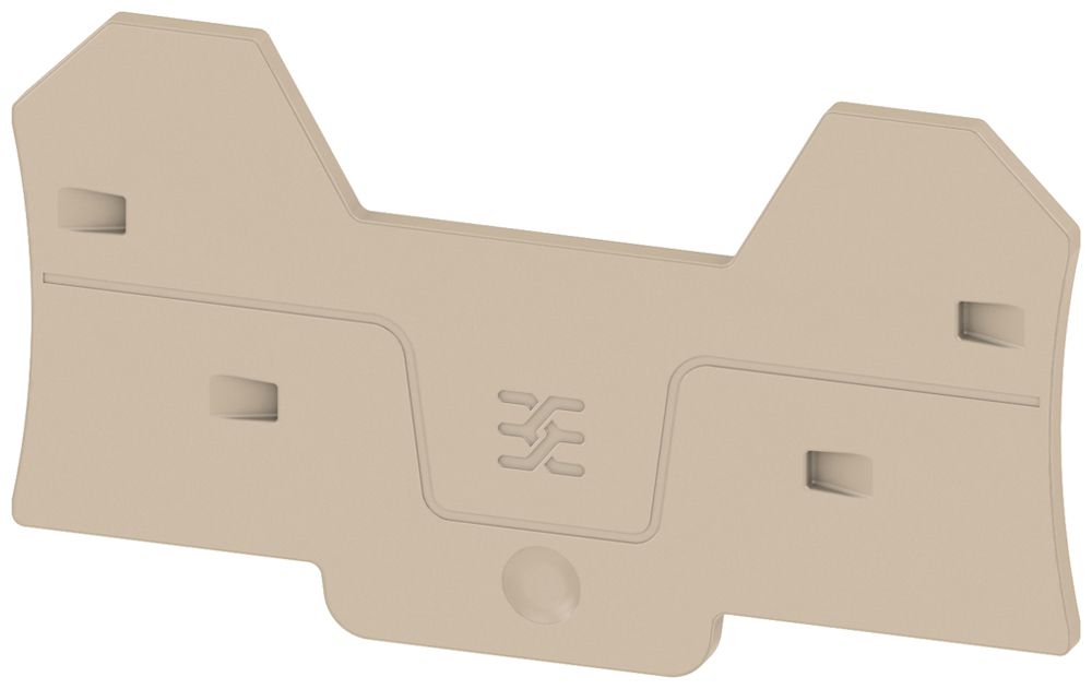 Abschlussplatte Weidmüller ALEP 4C 4mm² 81.3×45.3×2.1mm beige