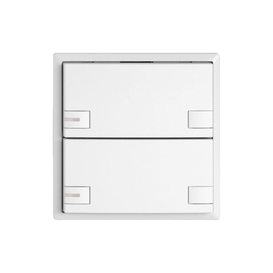 Poussoir universel EDIZIO.liv UNI SNAPFIX® a.LED RGB 2× comm.2T bc