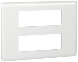 Placca di copertura MOS 2×6 moduli orizzontale bianco