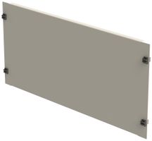 Blindplatte 19" Schnellverschluss 5HE Stahl grau