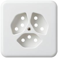 Abdeckplatte Gr.I 3×Typ 13 basico weiss