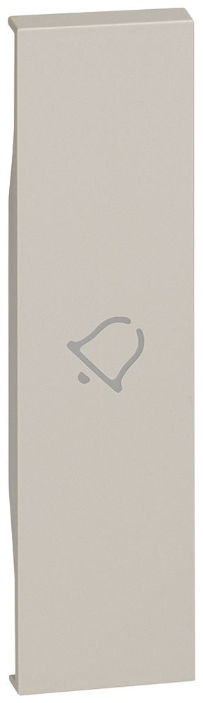 Cache de touche Living Now 1 module illuminable avec symbole sonnerie sand