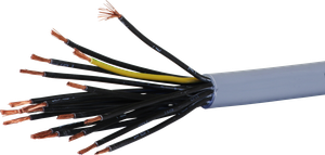 Câble de commande LiYY 18×1.5mm² numéroté gris