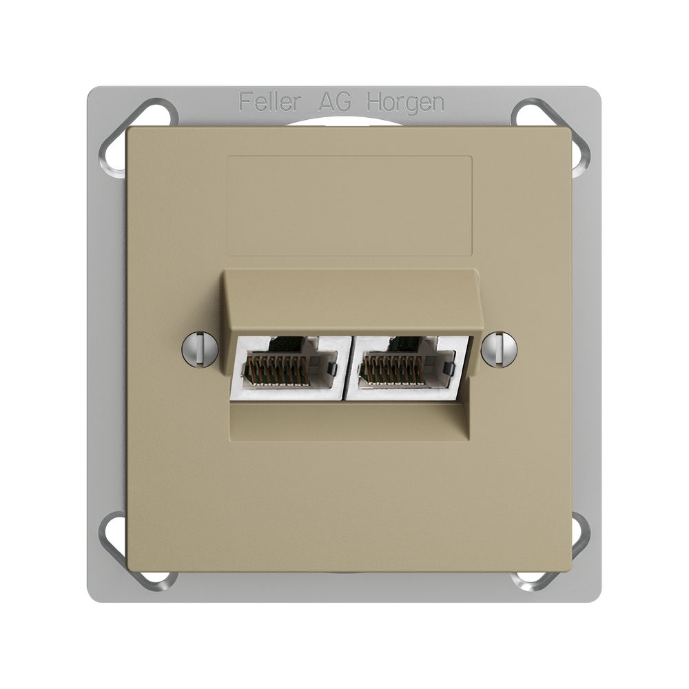 EB-Dose 2×RJ45/s 8P getr. EDIZIOdue sand ITplus