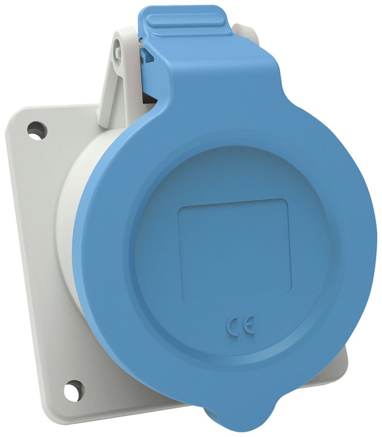 EB-Steckdose CEE Bals INNOLINQ 3P 16A 230V blau 6h IP54 schraublos 75×75mm 20°