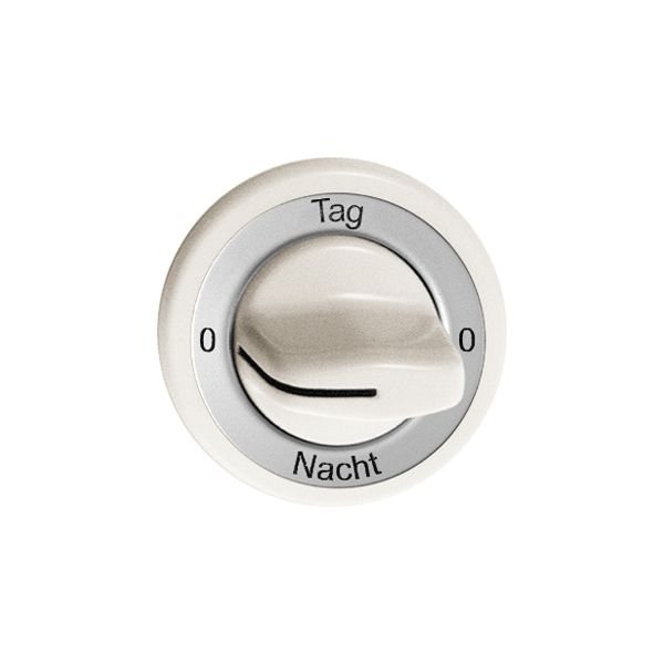 Kit frontal 0-Tag-0-Nacht blanc pour interrupteur rotatif