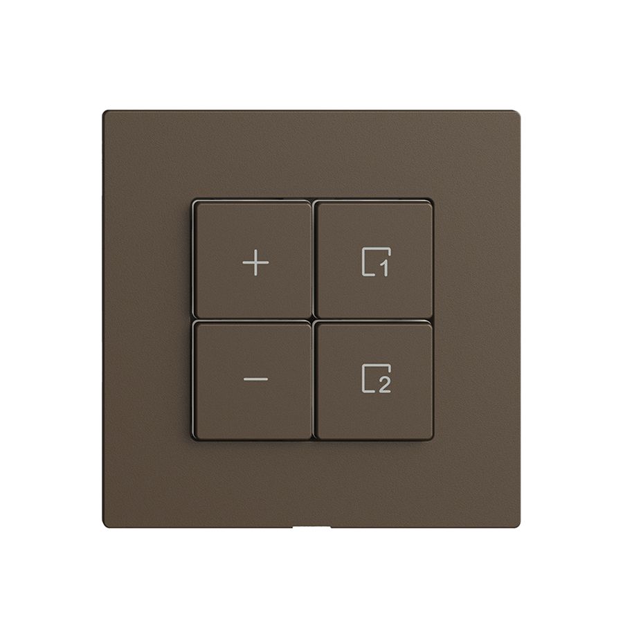 Comando per dimmer 1c scena/4t Edue Wiser coffee