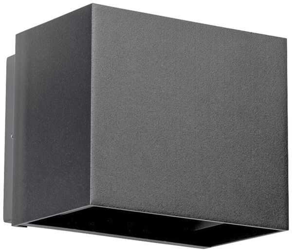 Applique LED DOTLUX BEAMO 10W 900lm 830 IP66 direct/indirect 120×97mm anthracite