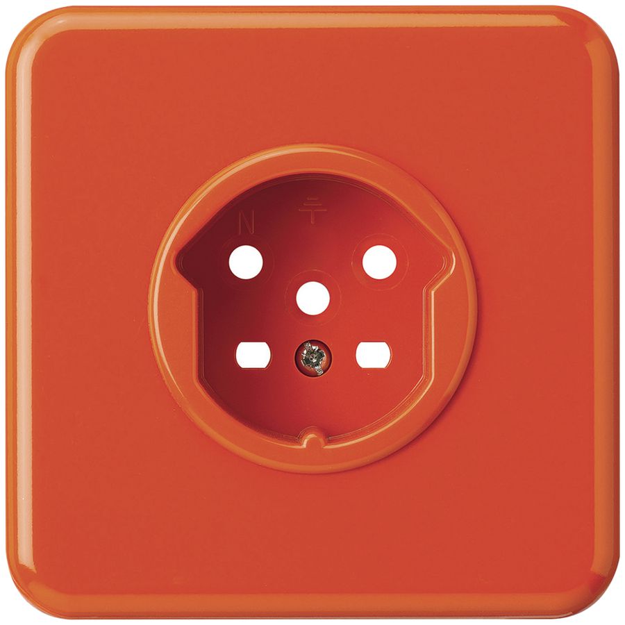 UP-Frontset HA basico für Steckdose Typ 15 mit Steckklemmen orange