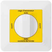 Interrupteur rotatif ENC kallysto.trend pour extracteur de fumée français blanc