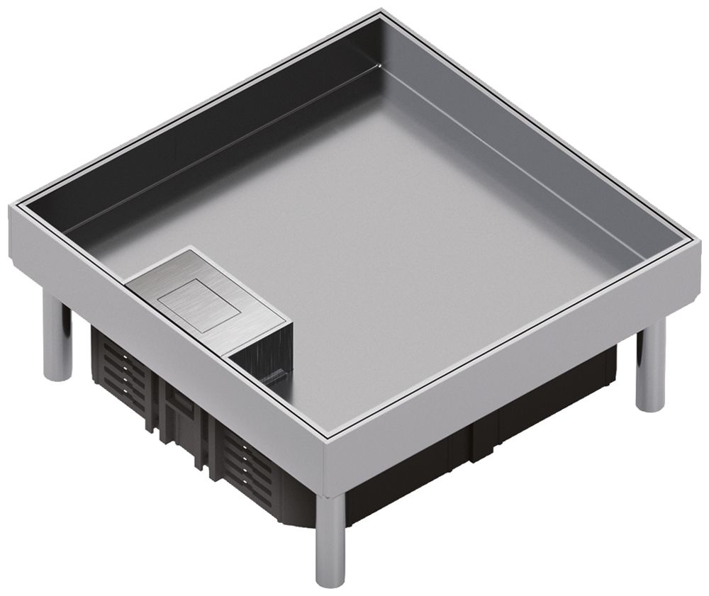 Edelstahlkassette Hager Q06 LE 6 32×200×200mm rostfreier Stahl