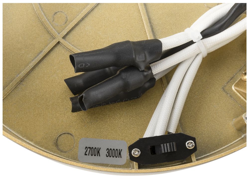 LED-Decken-/Wandleuchte SLV ONE 40 CW 14W 450lm 927/930 DIM Ø400 Messing