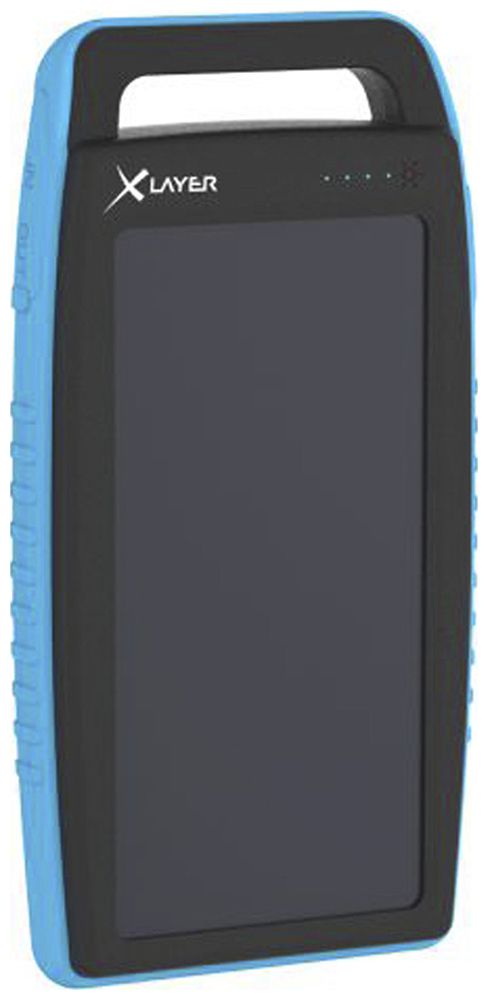 Powerbank XLayer PLUS Solar 15000mAh 2×USB-A ≤2.1A 169×88.5×24mm 380g