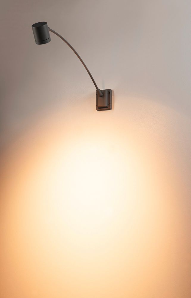 Wandleuchte SLV NEW MYRA DISPLAY CURVE, GU10 50W IP55 anthrazit