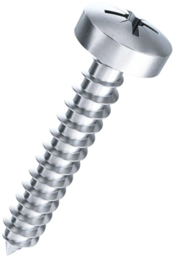 Vis à tôle tête bomb.2.9×16mm Pozidriv, DIN 7981 C4, zing.