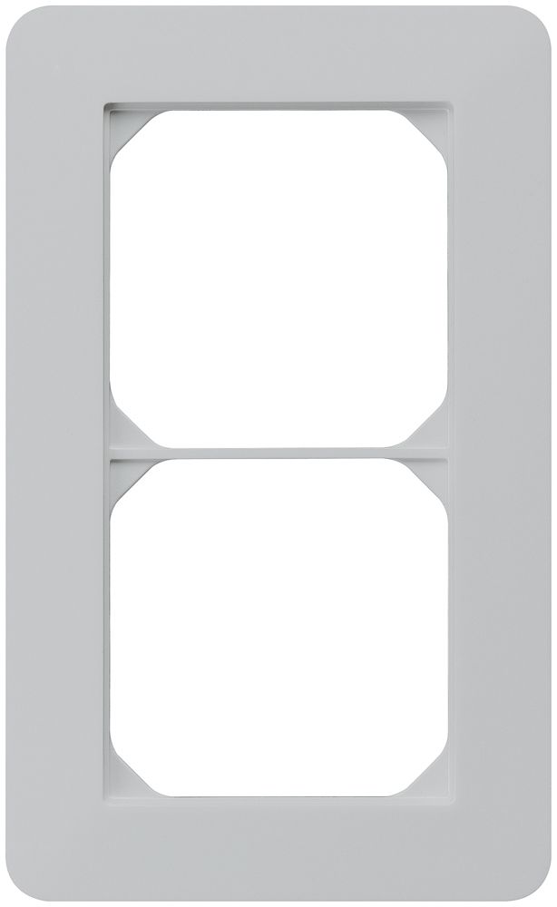UP-Abdeckrahmen kallysto.trend 2×1 hellgrau 94×154mm