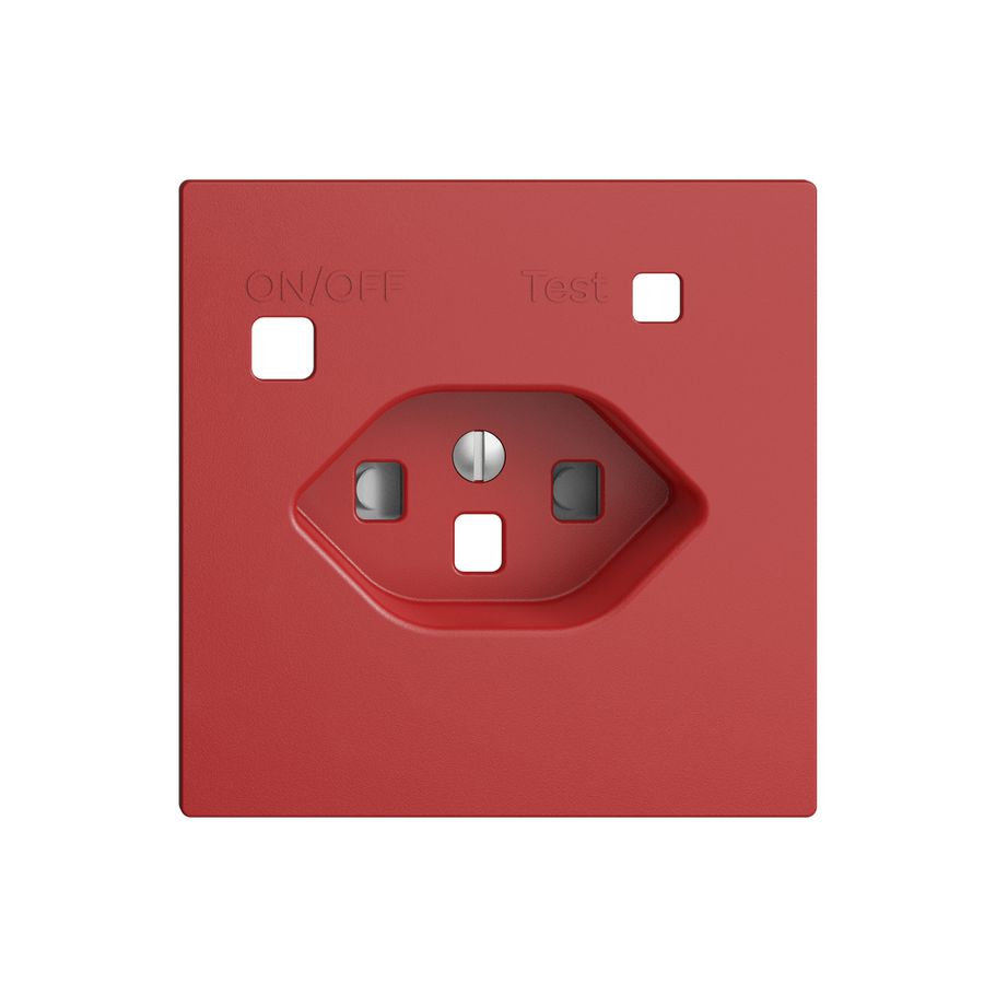 Frontset EDIZIOdue zu FI-Steckdose F, T23, shutter, berry