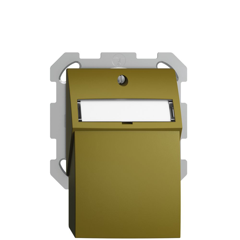 Kit de montage ENC Edue FM, avec capot de sortie droite, pour 2×Keystone, olive