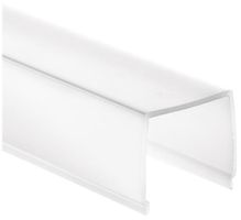 Couvercle type L DOTLUX pour profilé en alu, opale, 27×26×2000mm