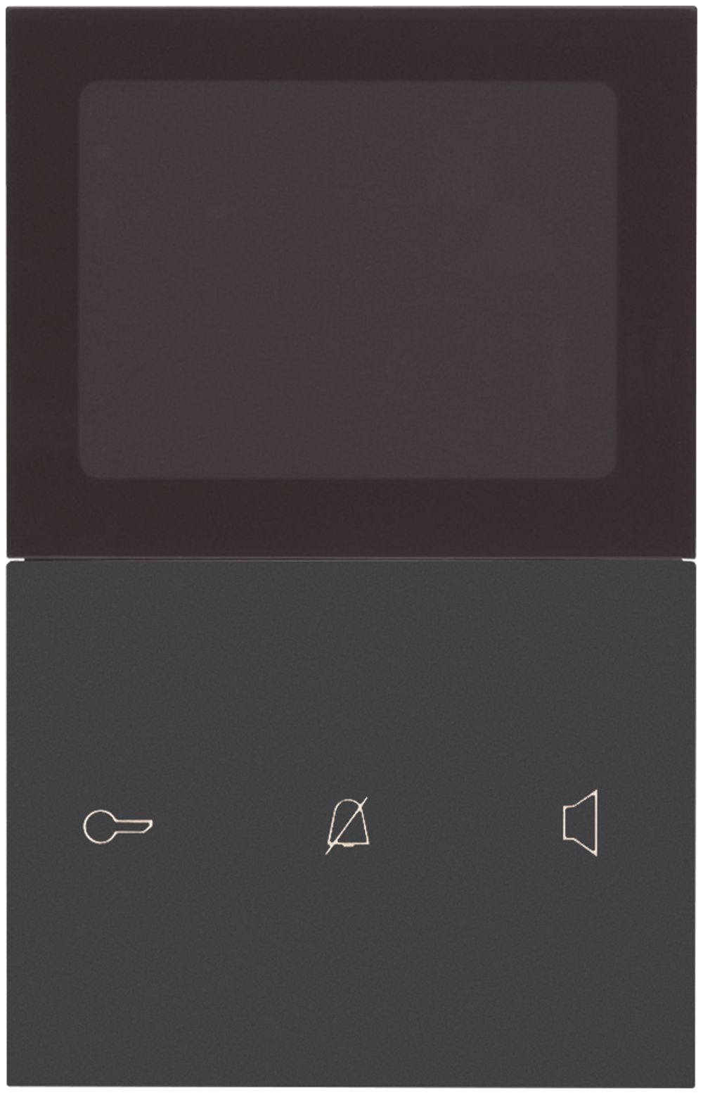 Poste vidéo intérieure AP Hager elcom.touch confort 2-fils, noir