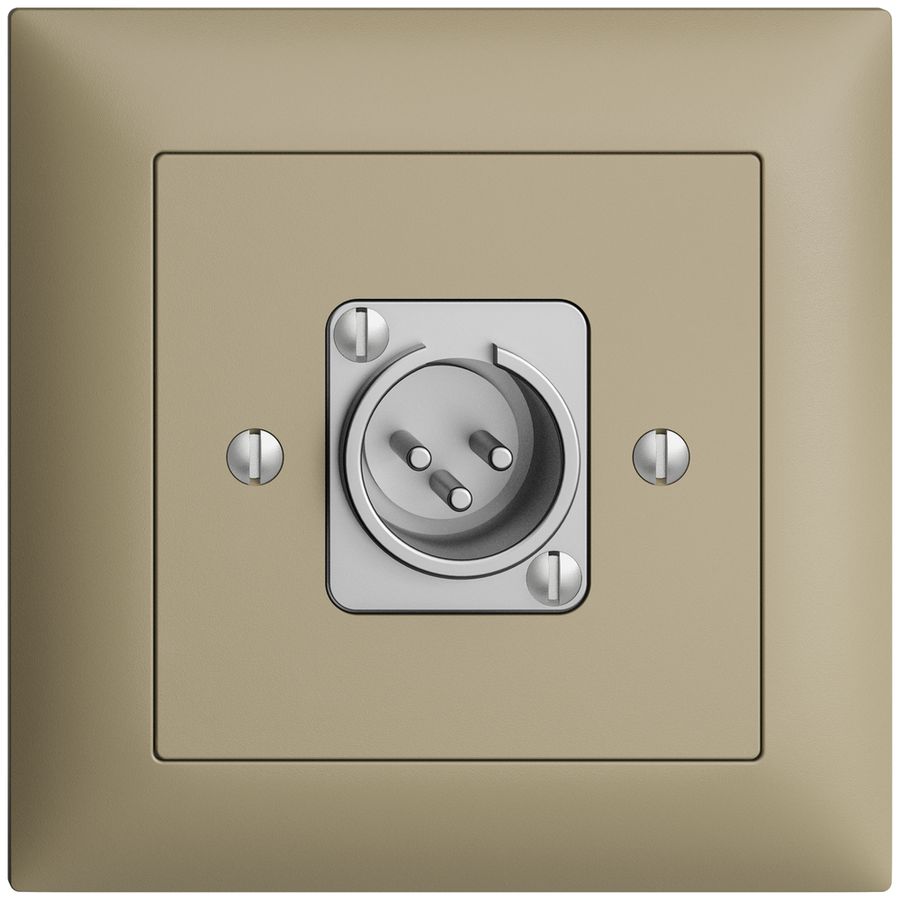 Presa INC XLR con spina EDIZIOdue sand