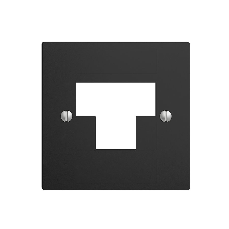 Placca frontale 2×RJ45 ITplus EDIZIOdue nero