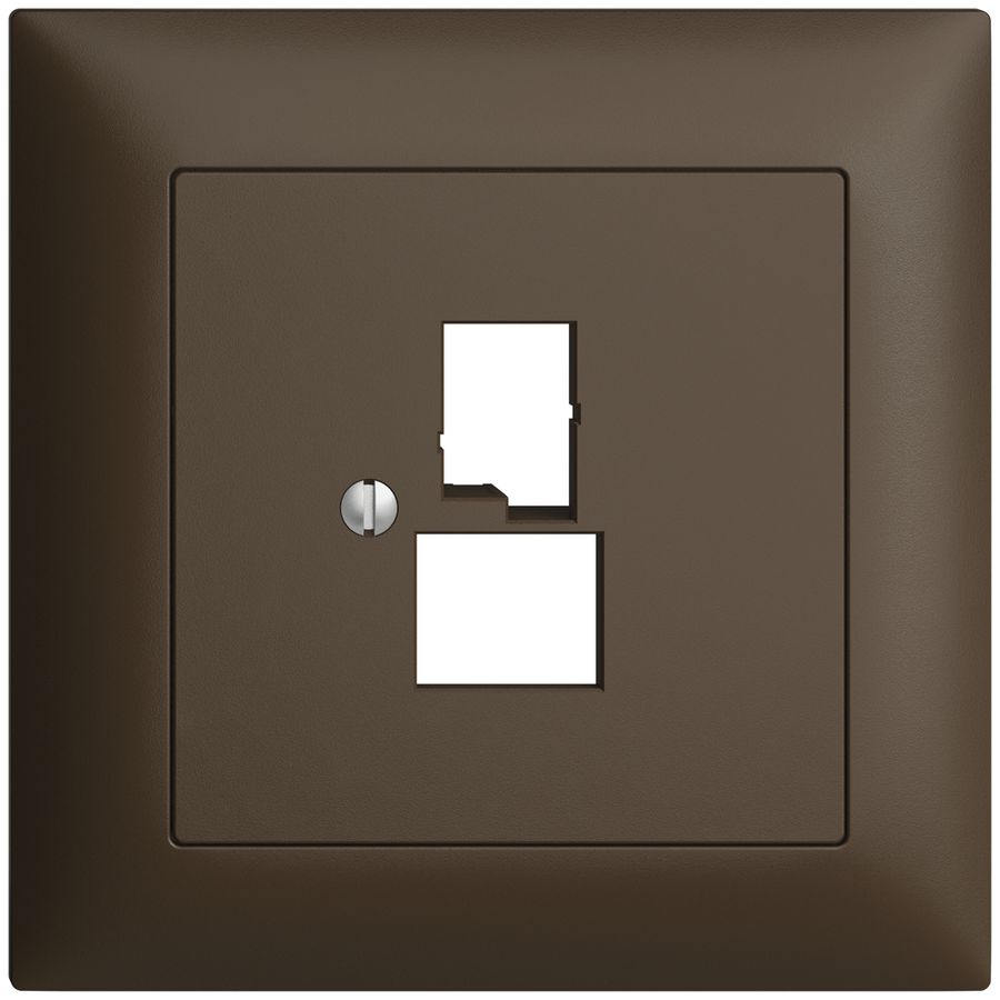 UP-Frontset EDIZIOdue coffee für DSL-Breitband Dose