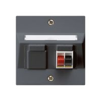 Presa INC audio kallysto 1×antracite morsetto per 1 altoparlante