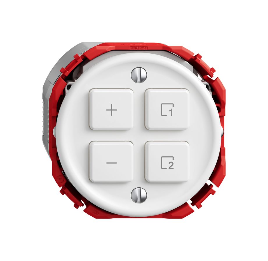Dimmer Uni-LED STANDARDdue Wiser SNAPFIX® 1 Szene 4 Tasten ws