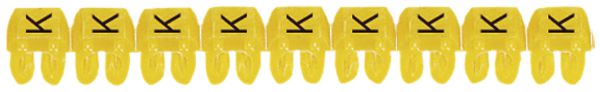 Bague-repère Legrand CAB 3, pour 0.5…1.5mm² impression: 'K', jaune