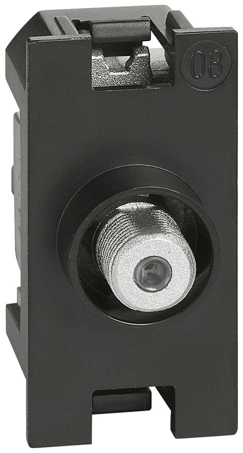 Einsatz Living Now mit F-Buchse 1 Modul