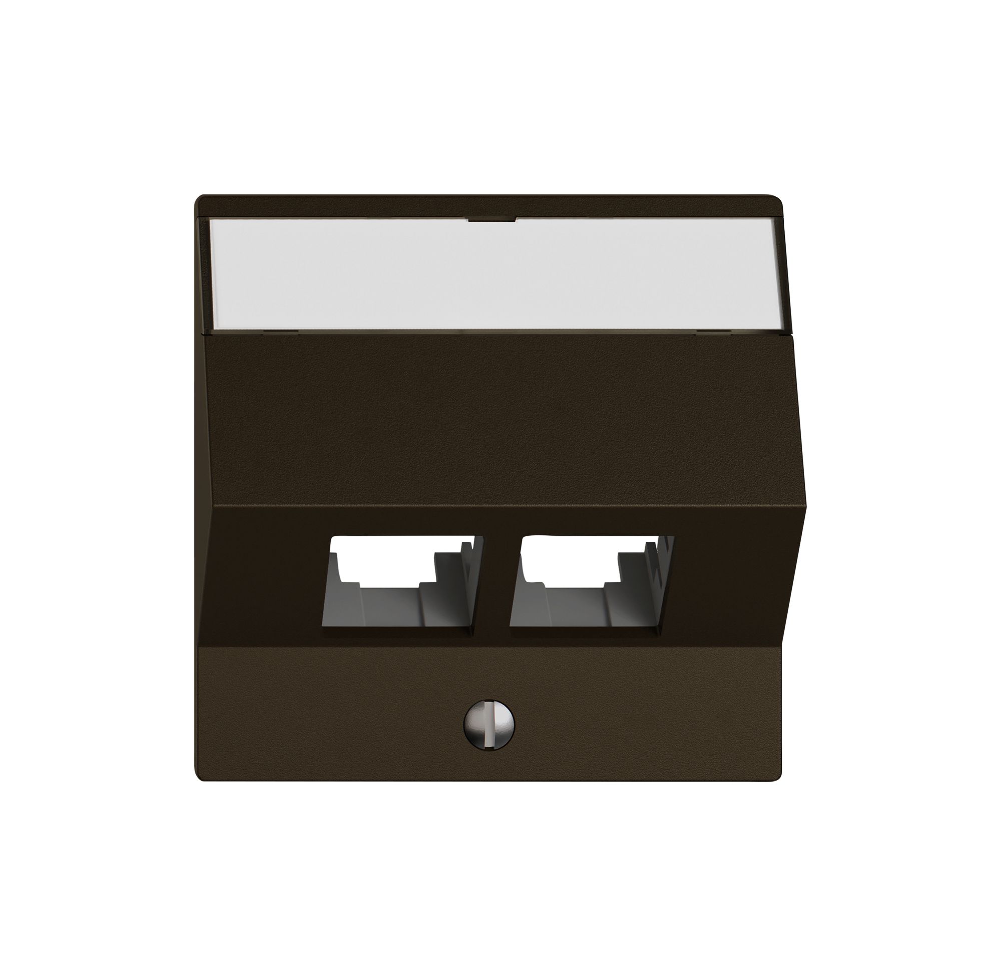 Montageset EDIZIO.liv EASYNET S-One SNAPFIX® schräg 2×RJ45 br