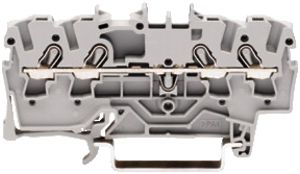 Borne de passage WAGO TopJob-S 2.5mm² 4L gris série 2002