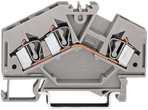 Borne de passage câblage frontal WAGO 4mm² gris