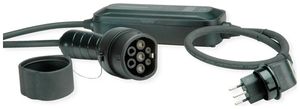 Câble de charge ROLINE Mode 2 T2/T12 2.3kW 10A/250V 1L ICCB noir 3m